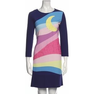 BNWT BEAUTIQUE  MOSCHINO  COLORBLOCK  DRESS with long sleeves